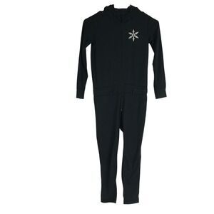 Airblaster Ninja Suit Black One Piece Hooded Jumpsuit Kids Size S 6-8